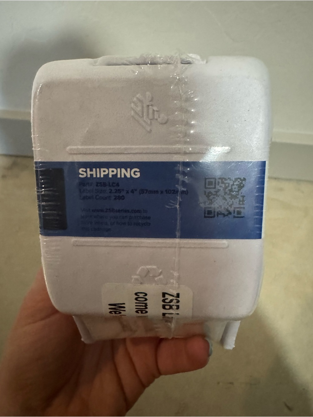 Zebra Printer Labels Size 2.25" x 4" New In Package